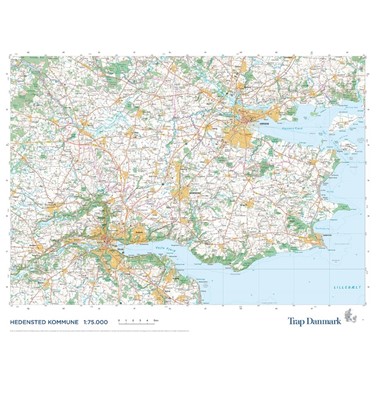 Trap Danmark: Kort over Hedensted Kommune Trap Danmark 9788771812077