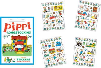  Pippi Stickers -  Villa Villekulla med 140 klistermærker