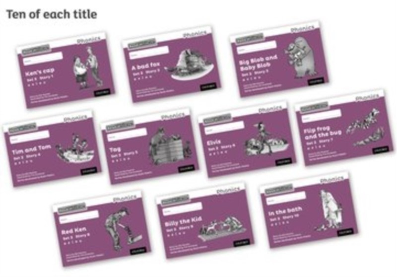 Read Write Inc. Phonics: Purple Set 2 Core Black & White Storybooks ...