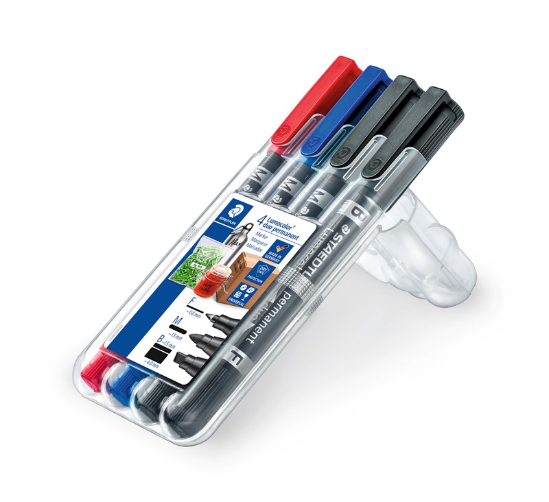 STAEDTLER Lumocolor permanent marker duo 4 stk. (, 2024) |