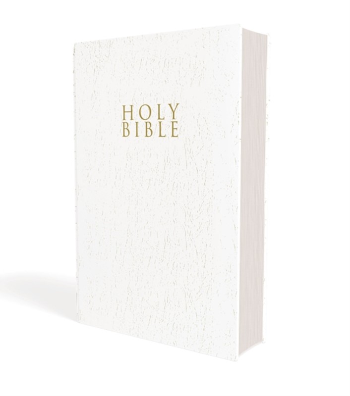 NIV, Gift and Award Bible, Leather-Look, White, Red Letter, Comfort Print (4, 2019) | Zondervan Zondervan